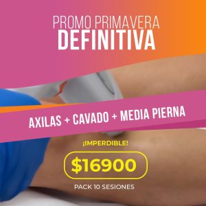 PROMO AXILAS + CAVADO PROFUNDO + MEDIA PIERNA 58% OFF | 10 SESIONES